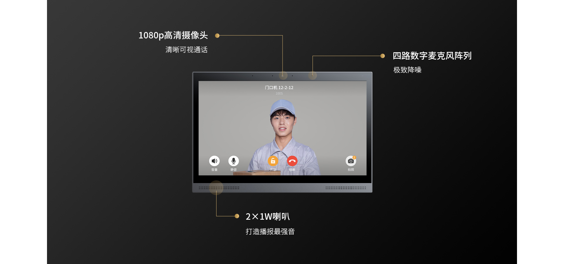 SIP全高清可視對講，標(biāo)準(zhǔn)互通